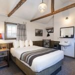 One double bed Frontier Cabin at Lake Lodge