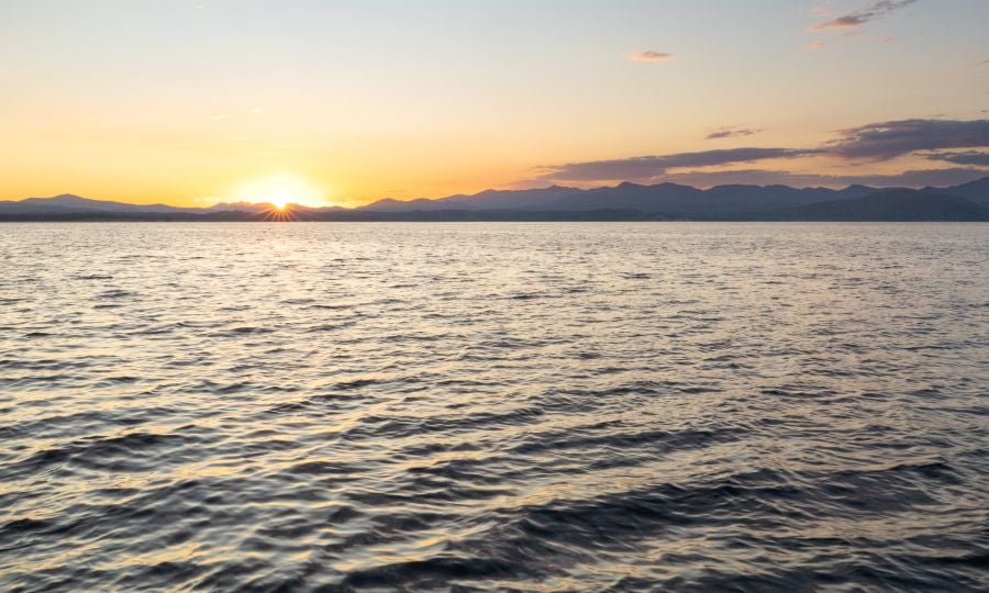 Sunrise on Yellowstone Lake