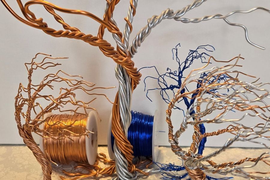 Wire tree art workshop