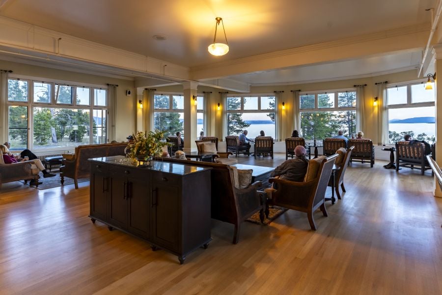 Lake Hotel Sunroom during the day