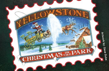 Yellowstone Christmas in August Postage Stamp